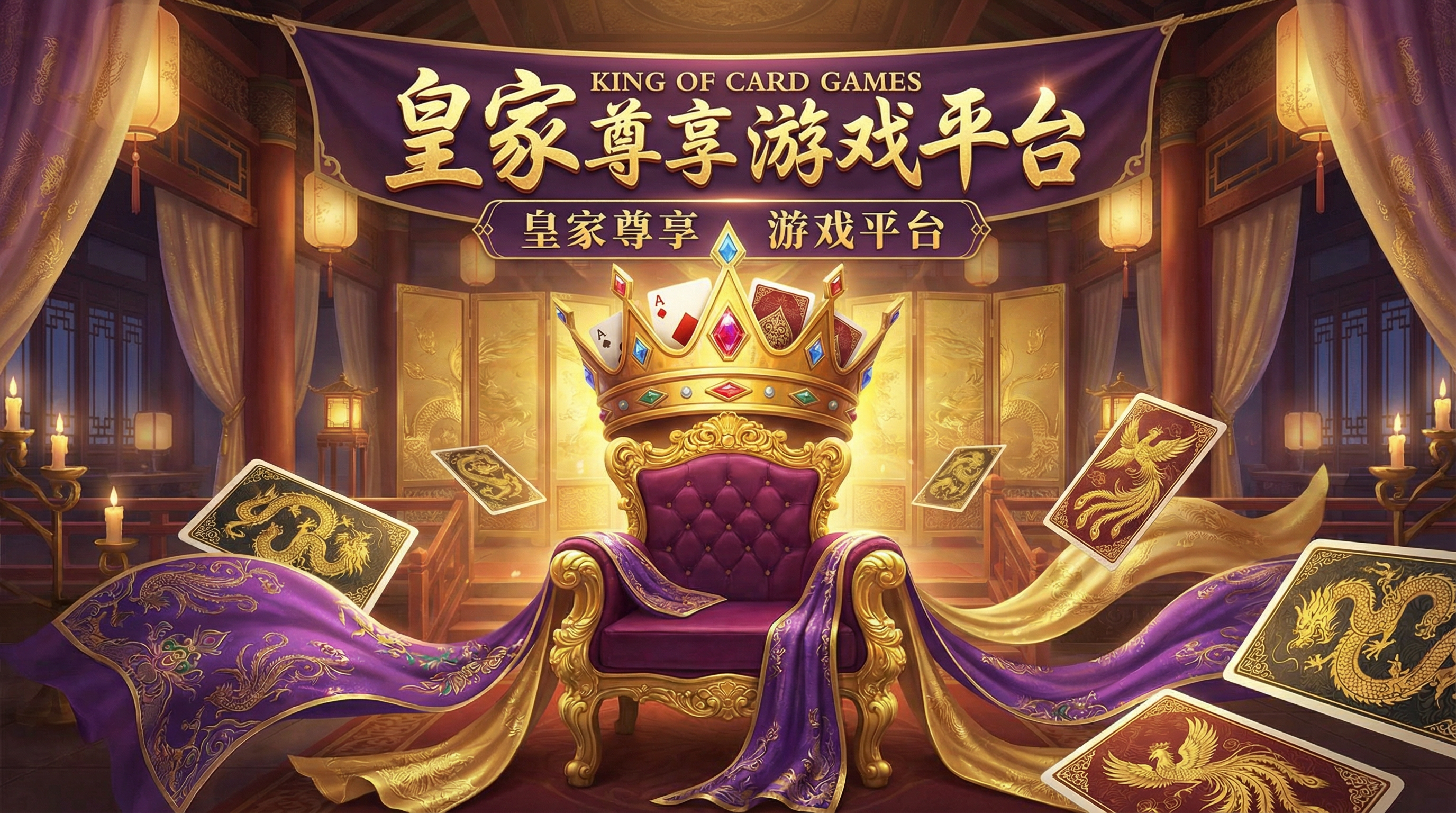 王者棋牌VIP专区横幅，展示豪华的游戏环境